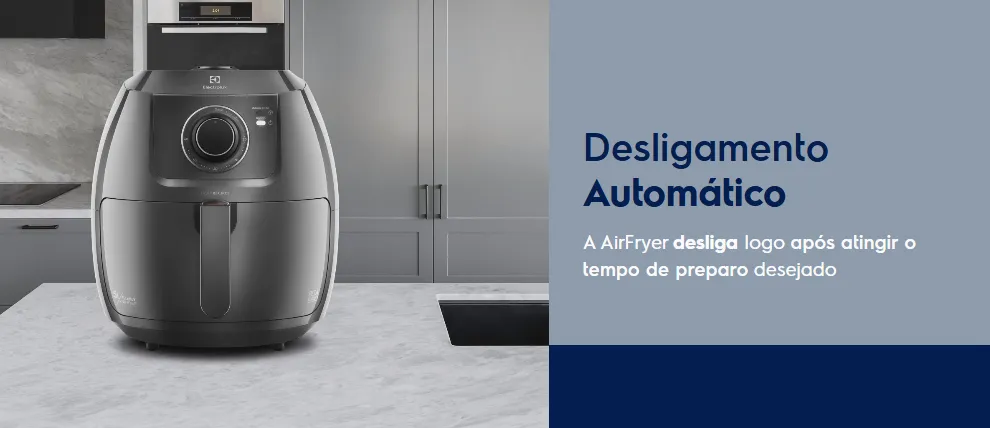 Air Fryer Fritadeira Sem Óleo Elétrica Electrolux 6,5l Family Cesto Removível Com Timer 1700w De Potência Eaf50 Grafite Efficient Por Rita Lobo - Imagem 15