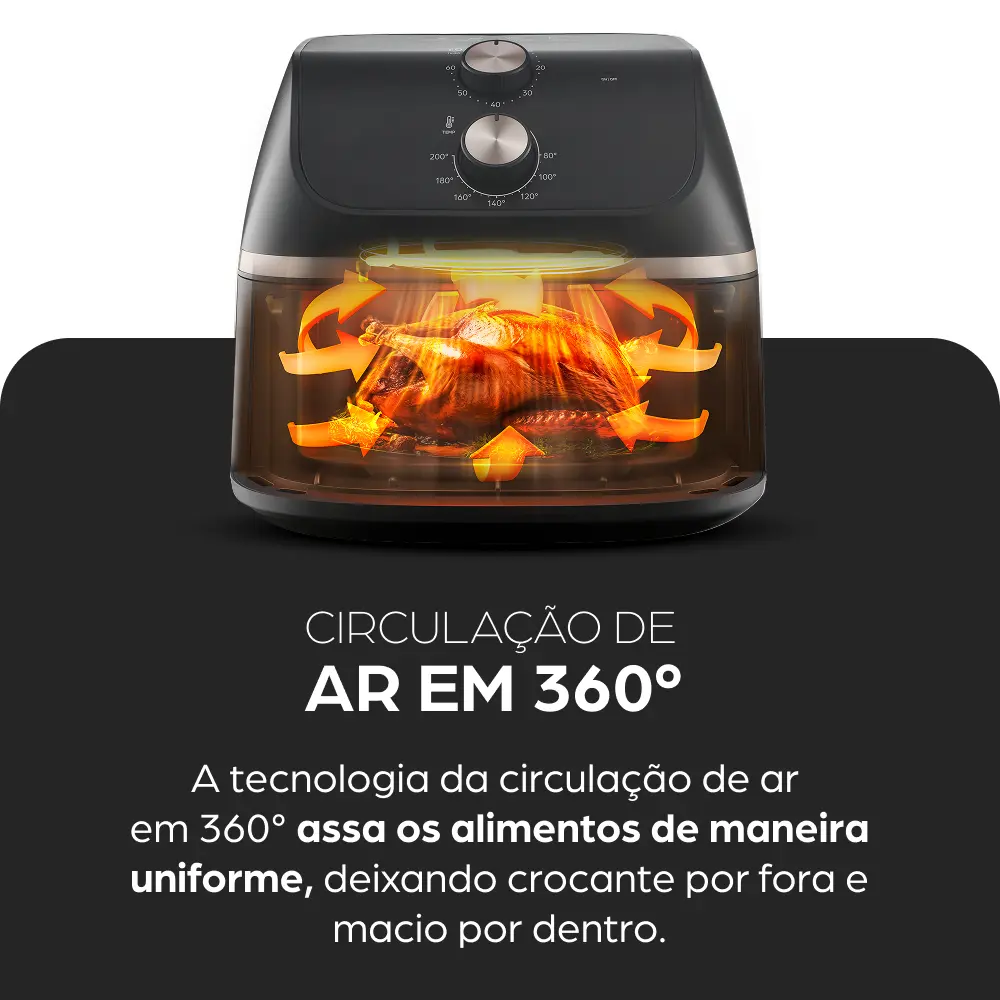 Fritadeira Elétrica 9l Wap Air Fryer Mega - Imagem 17