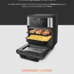 Fritadeira Air Fryer Forno Oven 12l Mondial AFON-12L-BIN