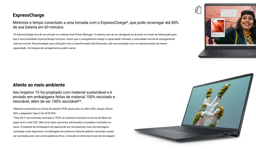 Notebook Dell Inspiron I15-i1300-a60p 15.6 I5 16gb 1tb W11 Preto - Imagem 13