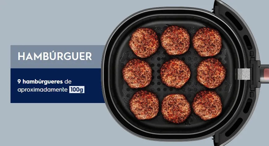Air Fryer Fritadeira Sem Óleo Elétrica Electrolux 6,5l Family Cesto Removível Com Timer 1700w De Potência Eaf50 Grafite Efficient Por Rita Lobo - Imagem 8