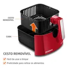 Fritadeira Sem Óleo Air Fryer 5L Mondial 1900W - AFN-50-RI - Imagem 7