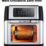 Fritadeira Air Fryer Digital Elétrica Multifuncional Inox 110v Allmind