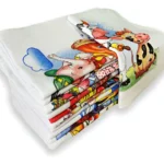 Kit 10 Panos de Prato Estampados 100% Algodão Cozinha 62x41cm
