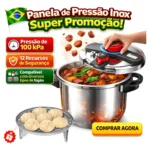 Panela De Pressão Em Aço Inoxidável Com Três Configurações6l