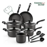 Conjunto Panelas Antiaderente 10 Peças Teflon Várias Cores