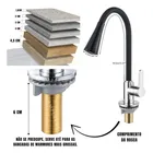 Torneira Gourmet Luxo Flexível Cozinha Bancada 2 Jatos Pia Cor Preto - Marca Camperluz - Imagem 9