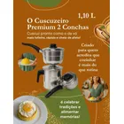 Cuscuzeiro Individual de Alumínio Amora Presente Para 2 Pessoas 1,1 L - Imagem 4