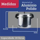 Panela De Pressão Fechamento Externo Profissional 20L Nacional - Imagem 7