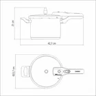 Panela De Pressão 4.5l Inox Fundo Triplo Brava Tramontina Cor Prateado - Imagem 3