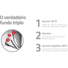 Panela De Pressão 4.5l Inox Fundo Triplo Brava Tramontina Cor Prateado - Imagem 9